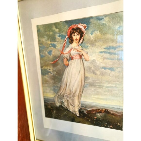Matted Wall Art Pinkie Sir Thomas Lawrence Sarah Barrett Moulton Framed Vintage - Picture 12 of 13